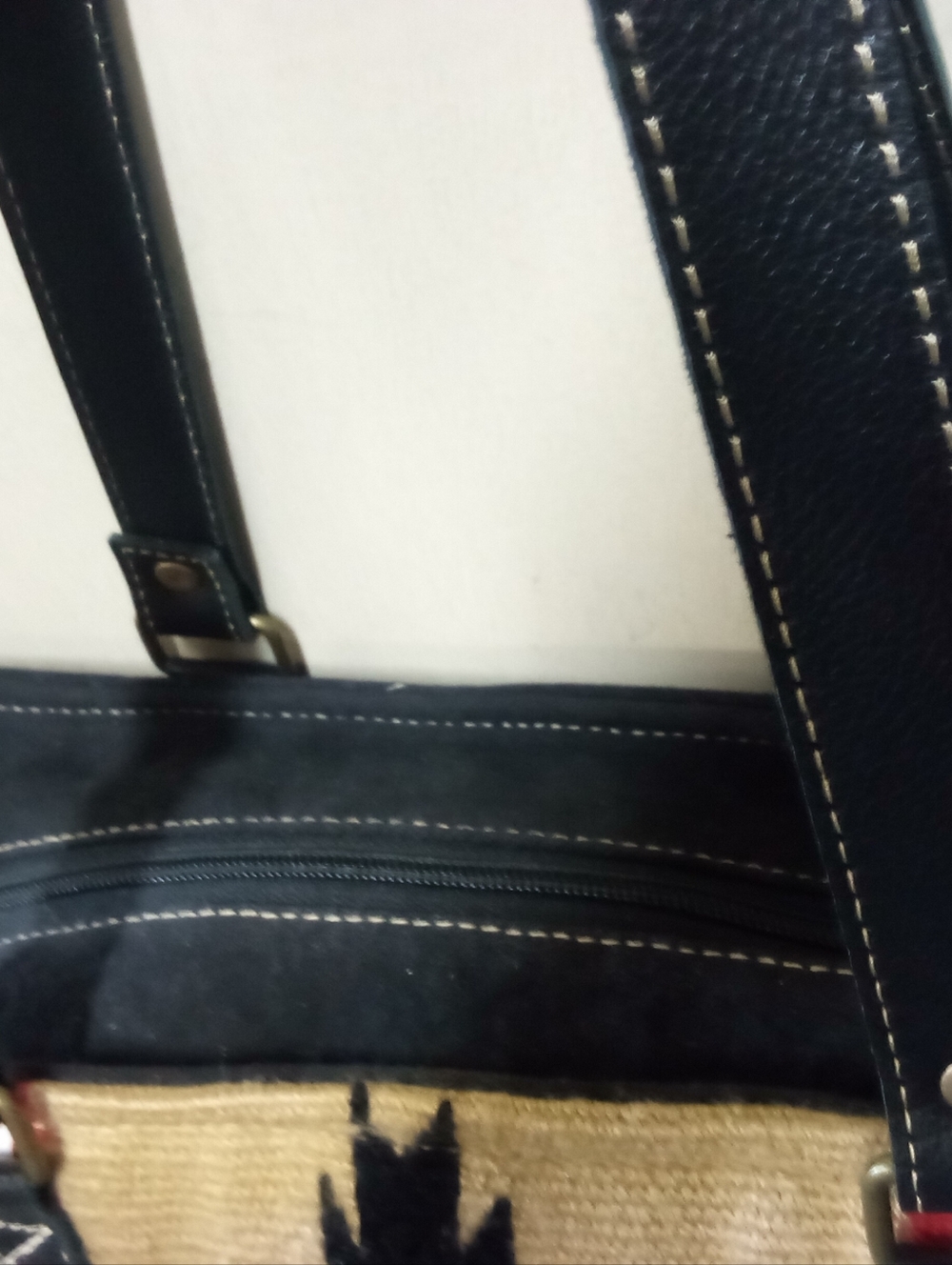 NWT Myra Bag Co Leather, Canvas, & Tapestry Tote Bag - Picture 5 of 8
